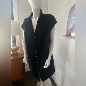 Joe Fresh Black Linen/Cotton Dress